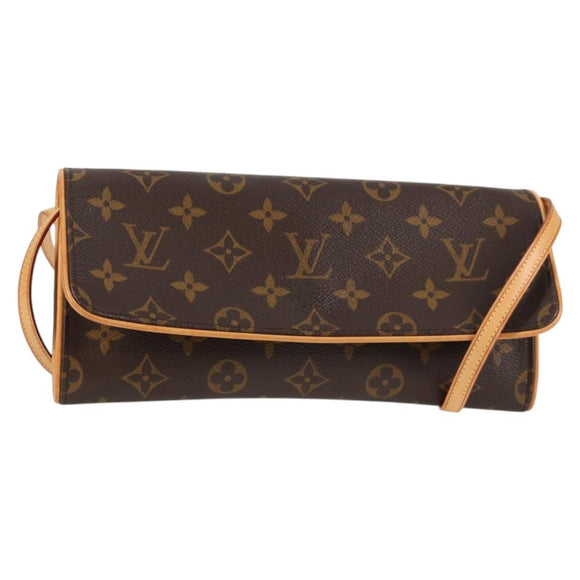 LOUIS VUITTON Monogram Pochette Twin GM Shoulder Bag M51852 LV Auth 127965V