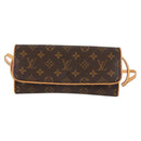 LOUIS VUITTON Monogram Pochette Twin GM Shoulder Bag M51852 LV Auth 127965V-13
