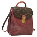 LOUIS VUITTON Monogram Vernis Hot Springs Backpack Pink M53545 LV Auth 127967-1