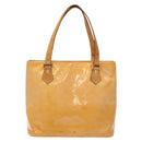 LOUIS VUITTON Monogram Vernis Houston Bag Marshmallow Pink M91302 LV Auth 127969-13