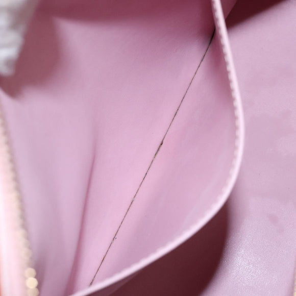 LOUIS VUITTON Monogram Vernis Houston Bag Marshmallow Pink M91302 LV Auth 127969