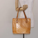 LOUIS VUITTON Monogram Vernis Houston Bag Marshmallow Pink M91302 LV Auth 127969-25