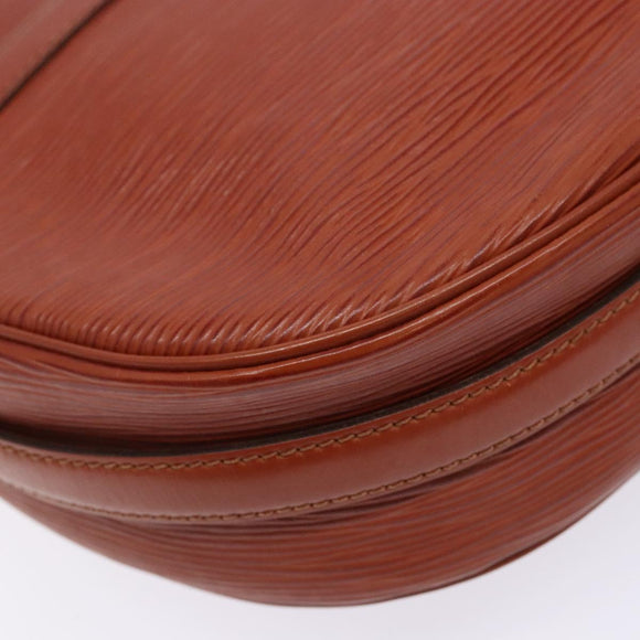 LOUIS VUITTON Epi Jeune FilleMM Shoulder Bag Brown M52153 LV Auth 127970