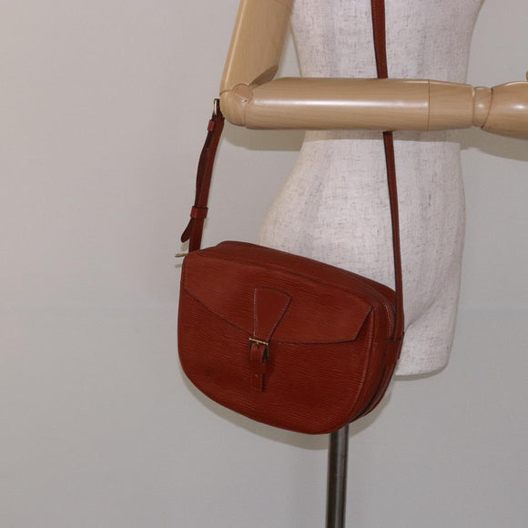 LOUIS VUITTON Epi Jeune FilleMM Shoulder Bag Brown M52153 LV Auth 127970