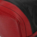 LOUIS VUITTON Epi Noe Shoulder Bag Bicolor Black Red M44017 LV Auth 127971-14