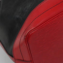 LOUIS VUITTON Epi Noe Shoulder Bag Bicolor Black Red M44017 LV Auth 127971-9