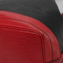 LOUIS VUITTON Epi Noe Shoulder Bag Bicolor Black Red M44017 LV Auth 127971-15