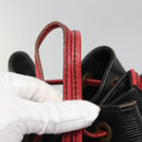 LOUIS VUITTON Epi Noe Shoulder Bag Bicolor Black Red M44017 LV Auth 127971-10