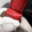 LOUIS VUITTON Epi Noe Shoulder Bag Bicolor Black Red M44017 LV Auth 127971-12