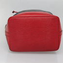 LOUIS VUITTON Epi Noe Shoulder Bag Bicolor Black Red M44017 LV Auth 127971-5