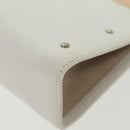 LOEWE Pouch Leather White Auth 127975-14