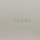 LOEWE Pouch Leather White Auth 127975-9