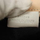 LOEWE Pouch Leather White Auth 127975-12