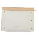 LOEWE Pouch Leather White Auth 127975-13