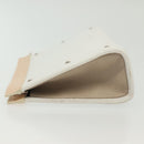 LOEWE Pouch Leather White Auth 127975-4