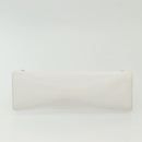 LOEWE Pouch Leather White Auth 127975-7
