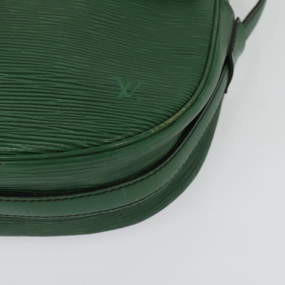 LOUIS VUITTON Epi Jeune Fille MM Shoulder Bag Green M52154 LV Auth 127978
