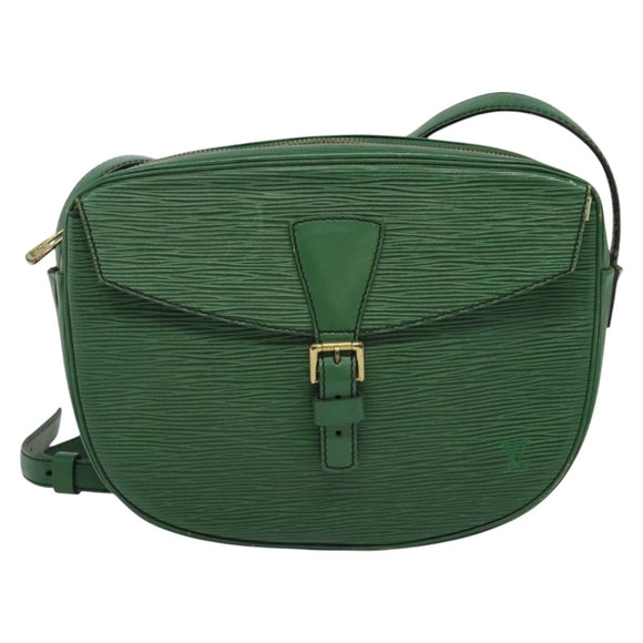 LOUIS VUITTON Epi Jeune Fille MM Shoulder Bag Green M52154 LV Auth 127978