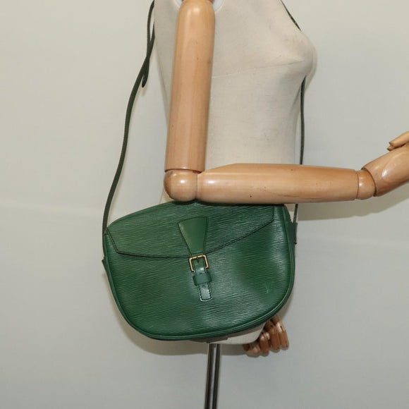 LOUIS VUITTON Epi Jeune Fille MM Shoulder Bag Green M52154 LV Auth 127978