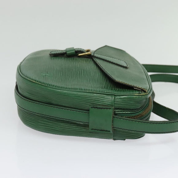 LOUIS VUITTON Epi Jeune Fille MM Shoulder Bag Green M52154 LV Auth 127978