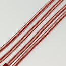 GUCCI Rope Belt White Red Auth 127982-11