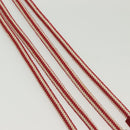 GUCCI Rope Belt White Red Auth 127982-4