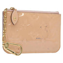 LOUIS VUITTON Vernis Pochette Cles NM Coin Rose Valerine M61286 LV Auth 127985-1