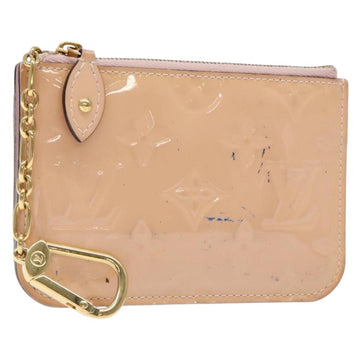 LOUIS VUITTON Vernis Pochette Cles NM Coin Rose Valerine M61286 LV Auth 127985
