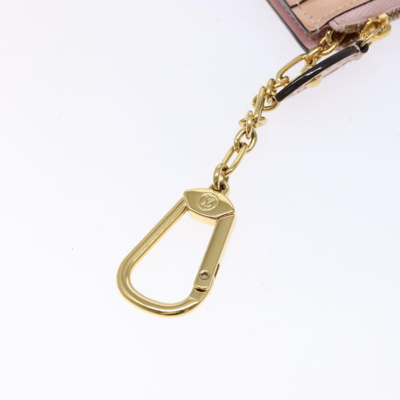 LOUIS VUITTON Vernis Pochette Cles NM Coin Rose Valerine M61286 LV Auth 127985