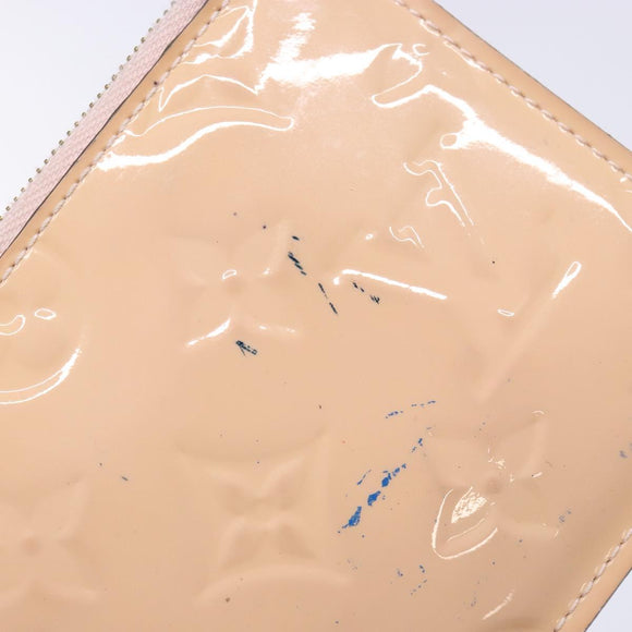 LOUIS VUITTON Vernis Pochette Cles NM Coin Rose Valerine M61286 LV Auth 127985