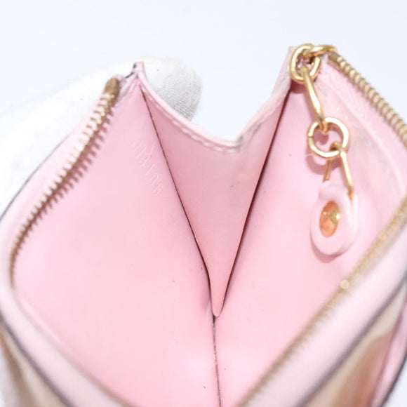 LOUIS VUITTON Vernis Pochette Cles NM Coin Rose Valerine M61286 LV Auth 127985