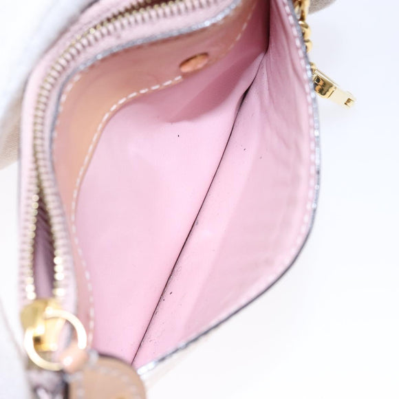 LOUIS VUITTON Vernis Pochette Cles NM Coin Rose Valerine M61286 LV Auth 127985