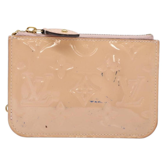 LOUIS VUITTON Vernis Pochette Cles NM Coin Rose Valerine M61286 LV Auth 127985