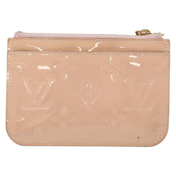 LOUIS VUITTON Vernis Pochette Cles NM Coin Rose Valerine M61286 LV Auth 127985