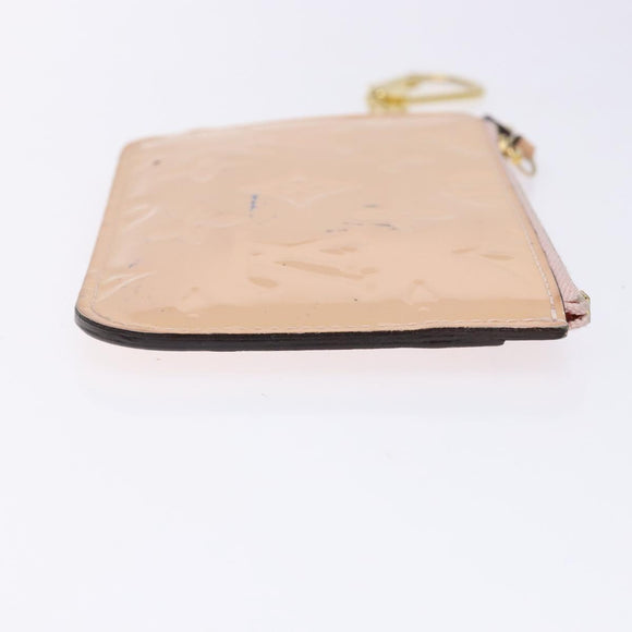 LOUIS VUITTON Vernis Pochette Cles NM Coin Rose Valerine M61286 LV Auth 127985
