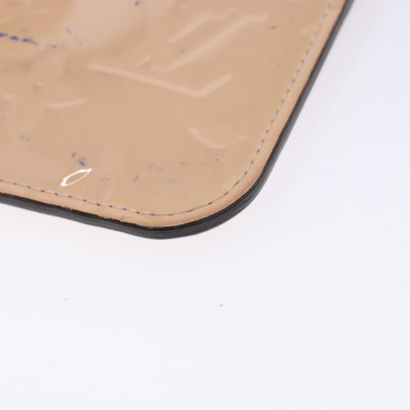 LOUIS VUITTON Vernis Pochette Cles NM Coin Rose Valerine M61286 LV Auth 127985