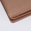 PRADA Chain Shoulder Bag Leather Pink Gold Auth 127990-16