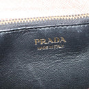 PRADA Ketten-Umhängetasche Leder Rosa Gold Auth 127990-19