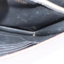 PRADA Chain Shoulder Bag Leather Pink Gold Auth 127990-19