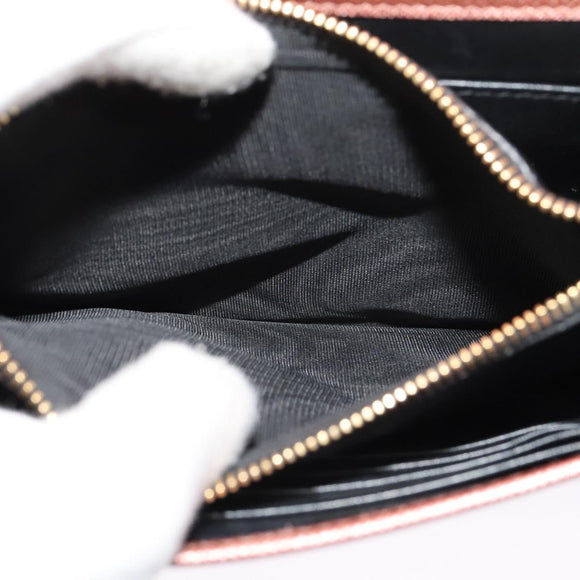 PRADA Ketten-Umhängetasche Leder Rosa Gold Auth 127990