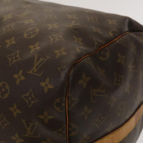 LOUIS VUITTON Monogram Keepall Bandouliere 55 Boston Bag M41414 LV Auth 127999