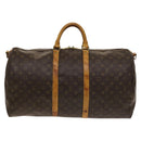 LOUIS VUITTON Monogram Keepall Bandouliere 55 Boston Bag M41414 LV Auth 127999-13
