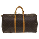 LOUIS VUITTON Monogram Keepall Bandouliere 55 Boston Bag M41414 LV Auth 127999-2