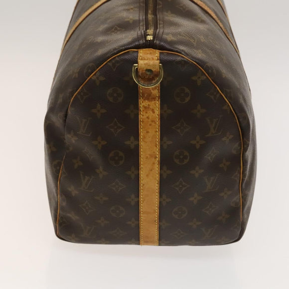 LOUIS VUITTON Monogram Keepall Bandouliere 55 Boston Bag M41414 LV Auth 127999