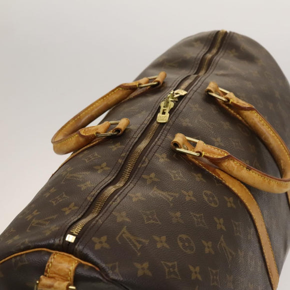 LOUIS VUITTON Monogram Keepall Bandouliere 55 Boston Bag M41414 LV Auth 127999