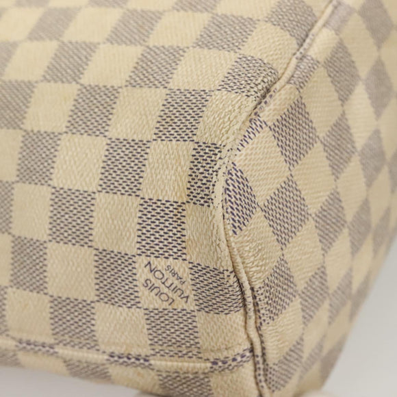 LOUIS VUITTON Damier Azur Neverfull PM Tote Bag N41362 LV Auth 128010