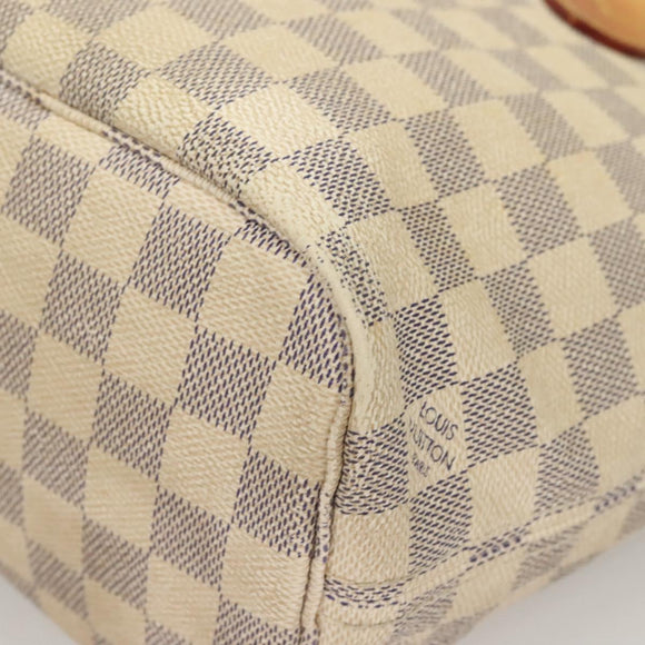 LOUIS VUITTON Damier Azur Neverfull PM Tote Bag N41362 LV Auth 128010