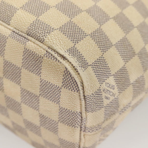 LOUIS VUITTON Damier Azur Neverfull PM Tote Bag N41362 LV Auth 128010