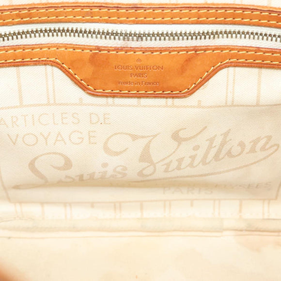 LOUIS VUITTON Damier Azur Neverfull PM Tote Bag N41362 LV Auth 128010