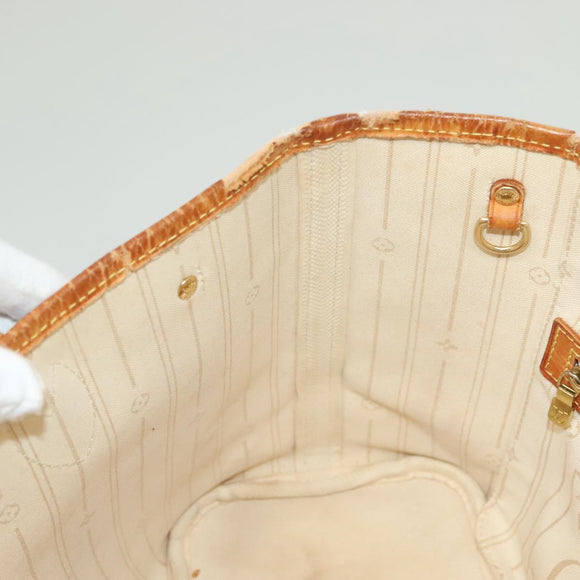 LOUIS VUITTON Damier Azur Neverfull PM Tote Bag N41362 LV Auth 128010